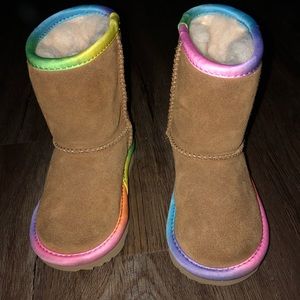 Ugg classic rainbow boots toddler girl size 7